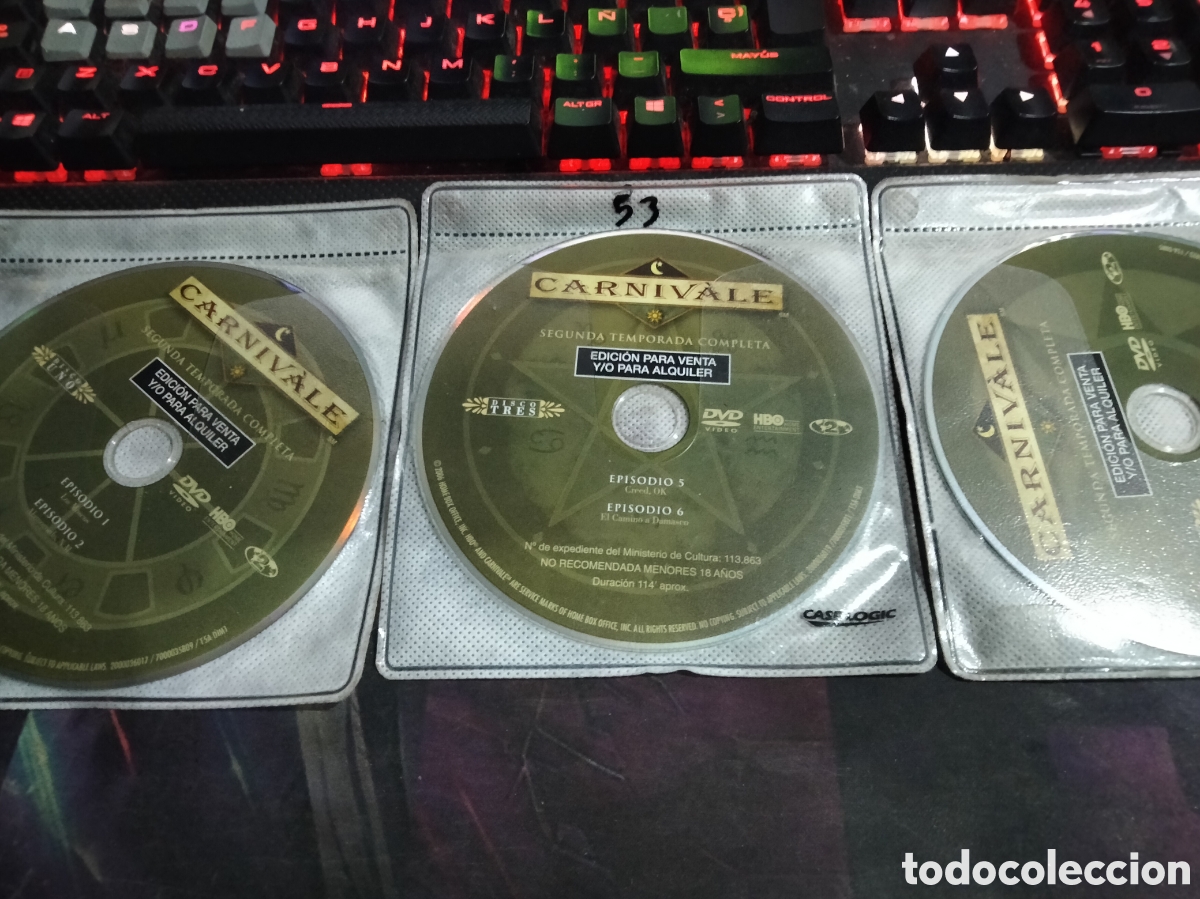 Fernsehserien: Carnivale 2 temporada dvd (discos solo)