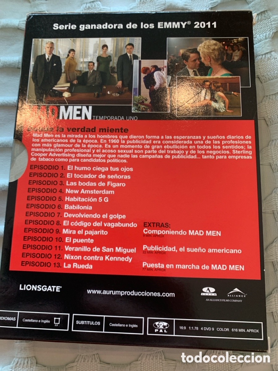 Series de TV: DVD MAD MEN - TEMPORADA UNO 1 - Foto 2