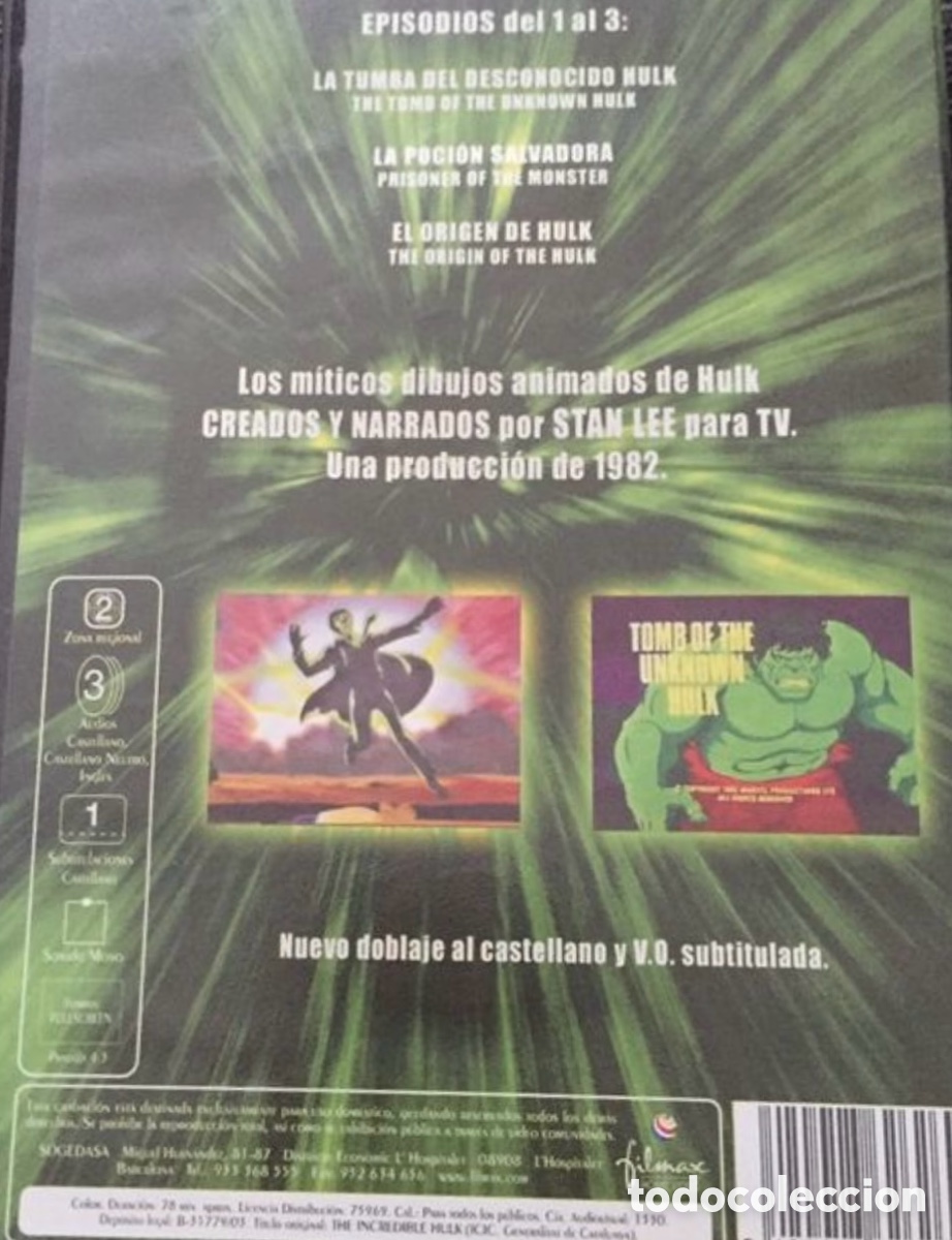 Series de TV: Serie Cl&aacute;sica El Incre&iacute;ble Hulk en DVD - Foto 2