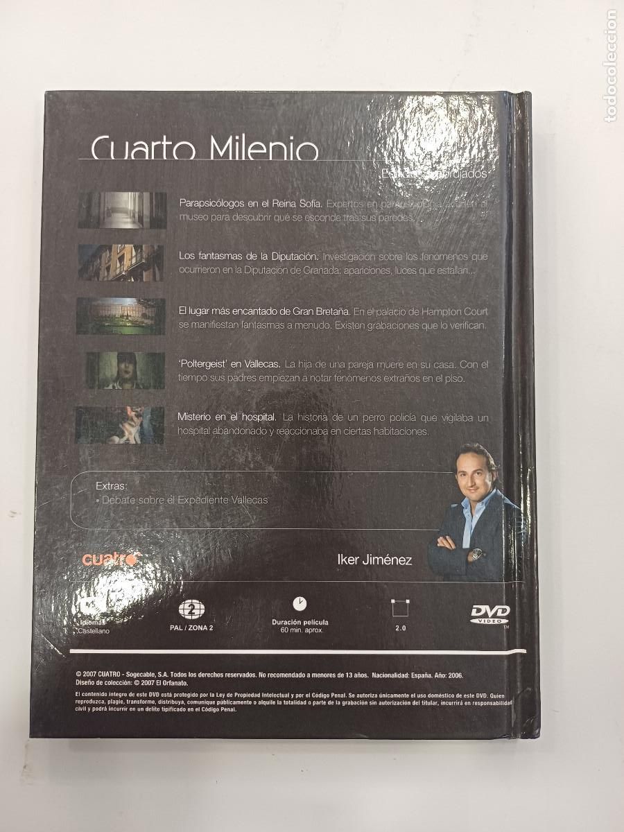 Series de TV: DVD/IKER JIMENEZ/CUARTO MILENIO/EDIFICIOS EMBRUJADOS. - Foto 4