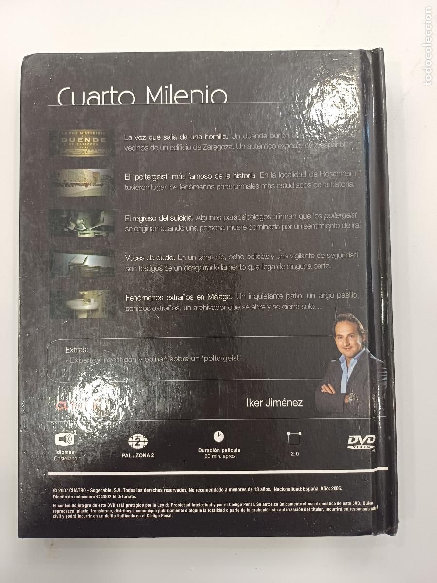 Series de TV: DVD/IKER JIMENEZ/CUARTO MILENIO/POLTERGEIST. - Foto 4