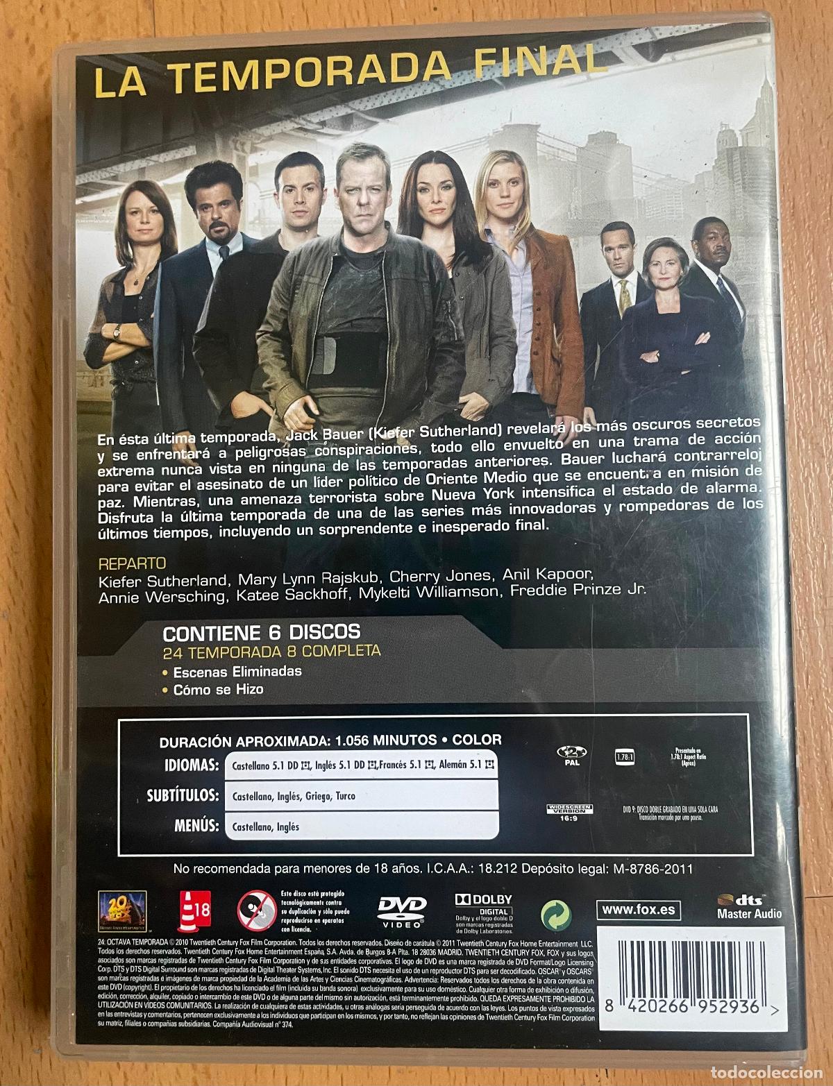 Series de TV: 24 LA TEMPORADA FINAL, Kiefer Sutherland, 6 cds - Foto 2