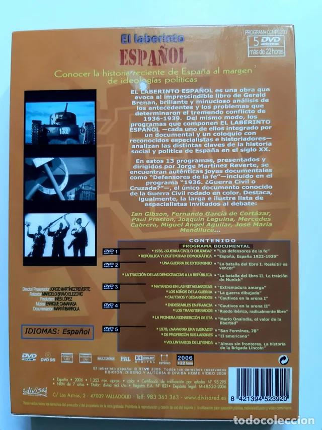 Series de TV: El Laberinto Espa&ntilde;ol 5 DVD programa completo Jorge Reverte - Foto 2