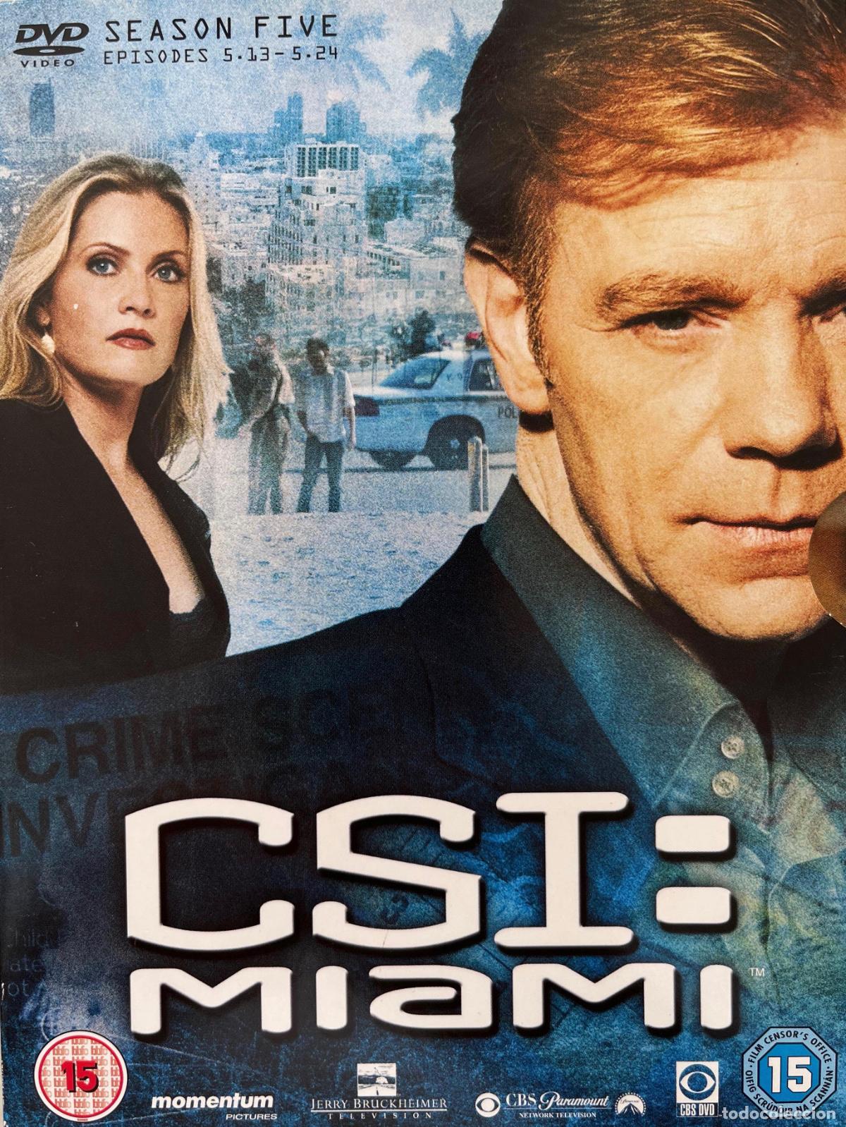 Series de TV: CSI MIAMI. SEASON FIVE. 3 DVDS BOX WITH EXTRAS - Foto 1
