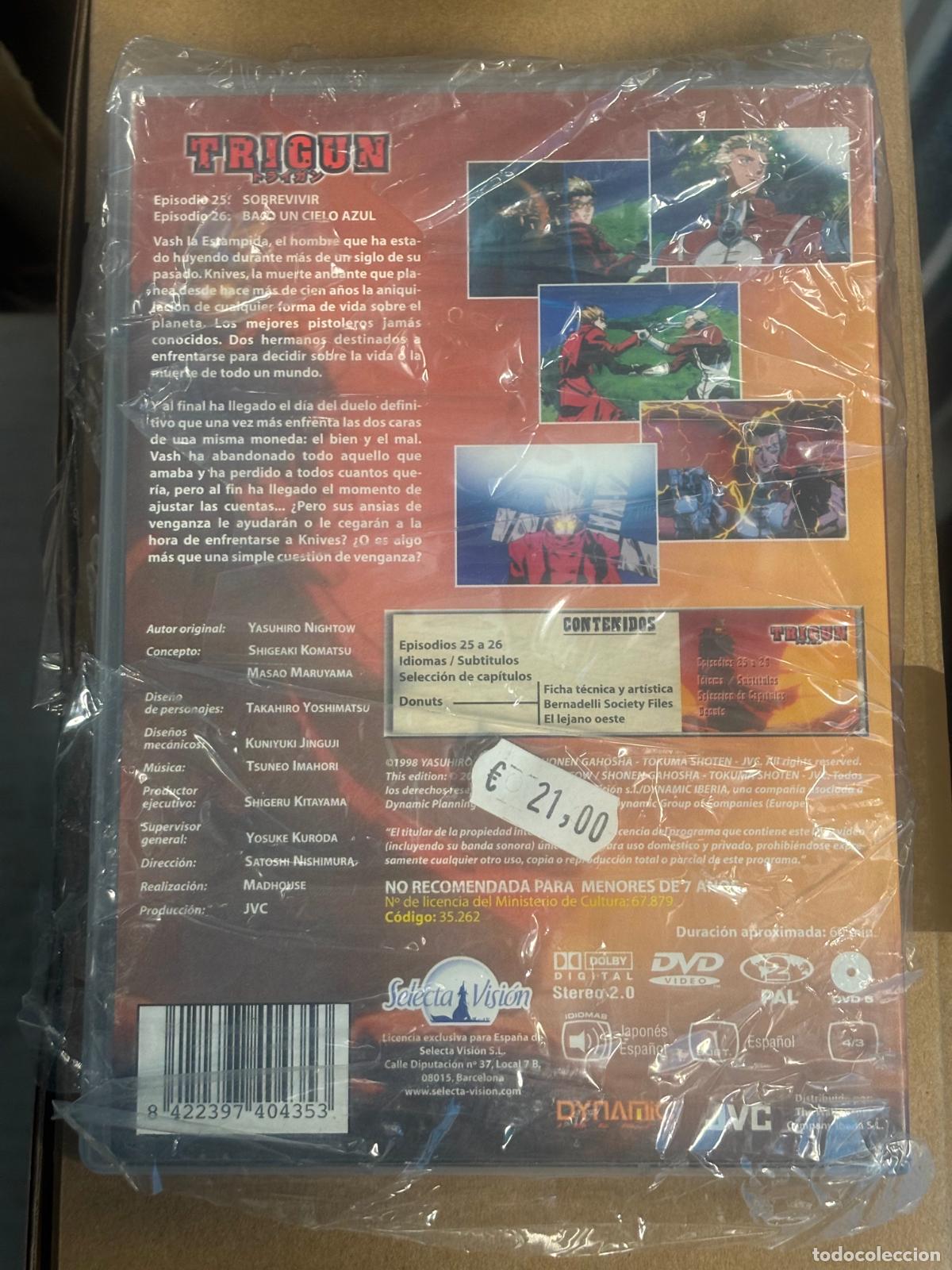 Series de TV: TRIGUN DVD 9, SELECTA VISION, NUEVO SELLADO - Foto 2