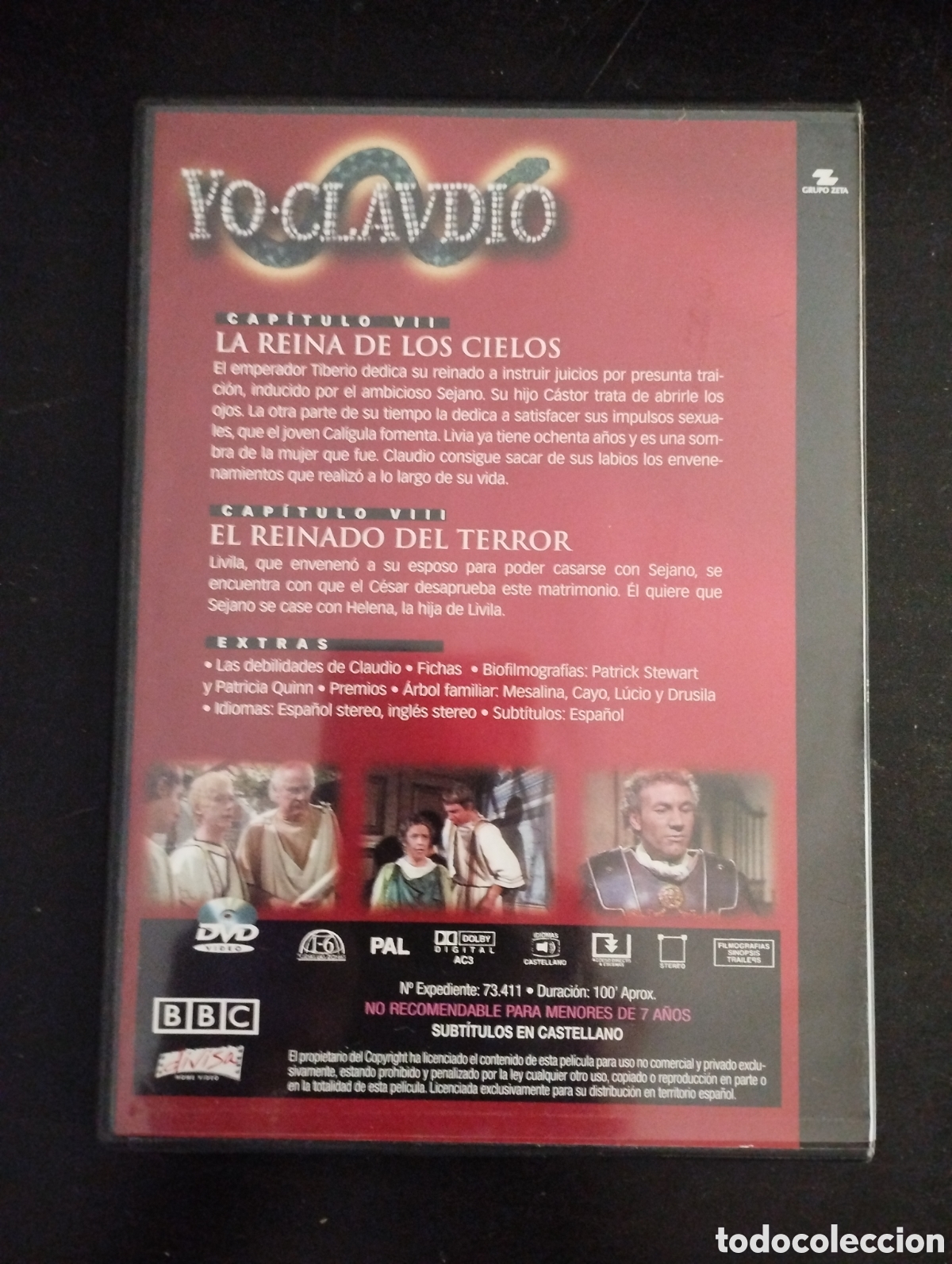 Series de TV: Yo Claudio. DVD IV. Capitulos 7 y 8. Slim case - Foto 2