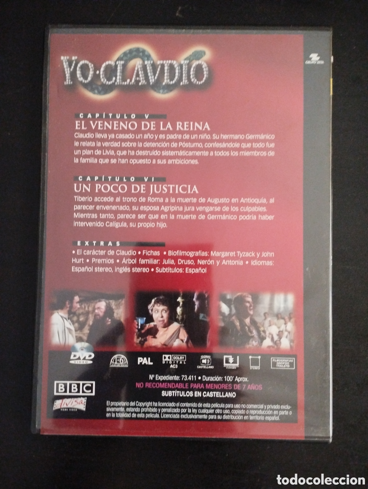 Series de TV: Yo Claudio. DVD II. Cap&iacute;tulos 5 y 6. Slim case - Foto 2
