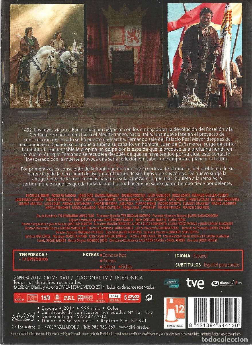 Series de TV: ISABEL 3&ordf; TEMPORADA ( 5 DVD) ..... - Foto 2