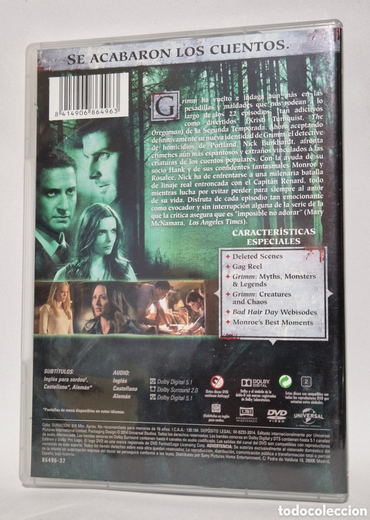 Series de TV: Grimm (Temporada 2) (Dvd) - Foto 2