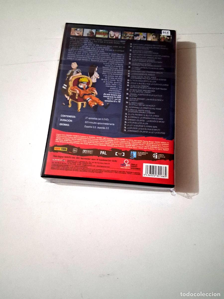 Series de TV: DVD &rdquo;NARUTO BOX SET 3 03&rdquo; 5DVD CAPITULOS 53 AL 79 - Foto 2