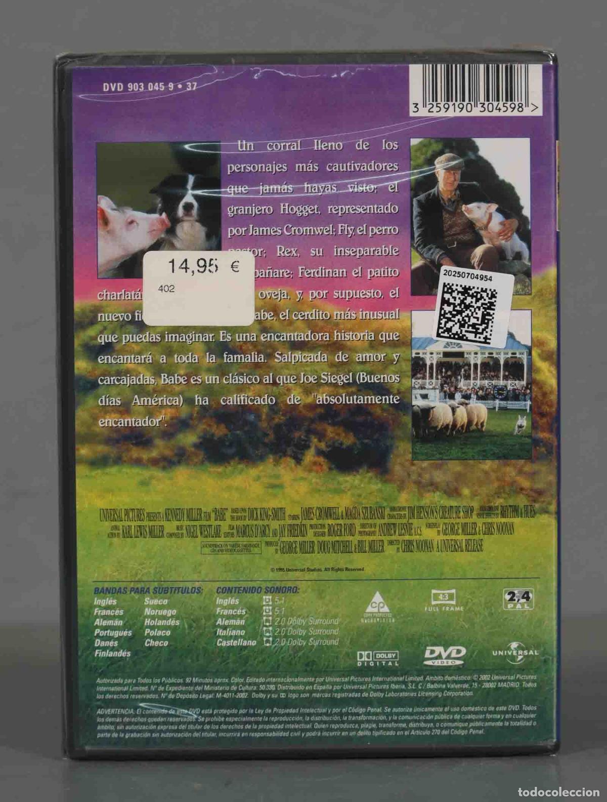 Series de TV: DVD. BABE EL CERDITO VALIENTE. PRECINTADO - Foto 2