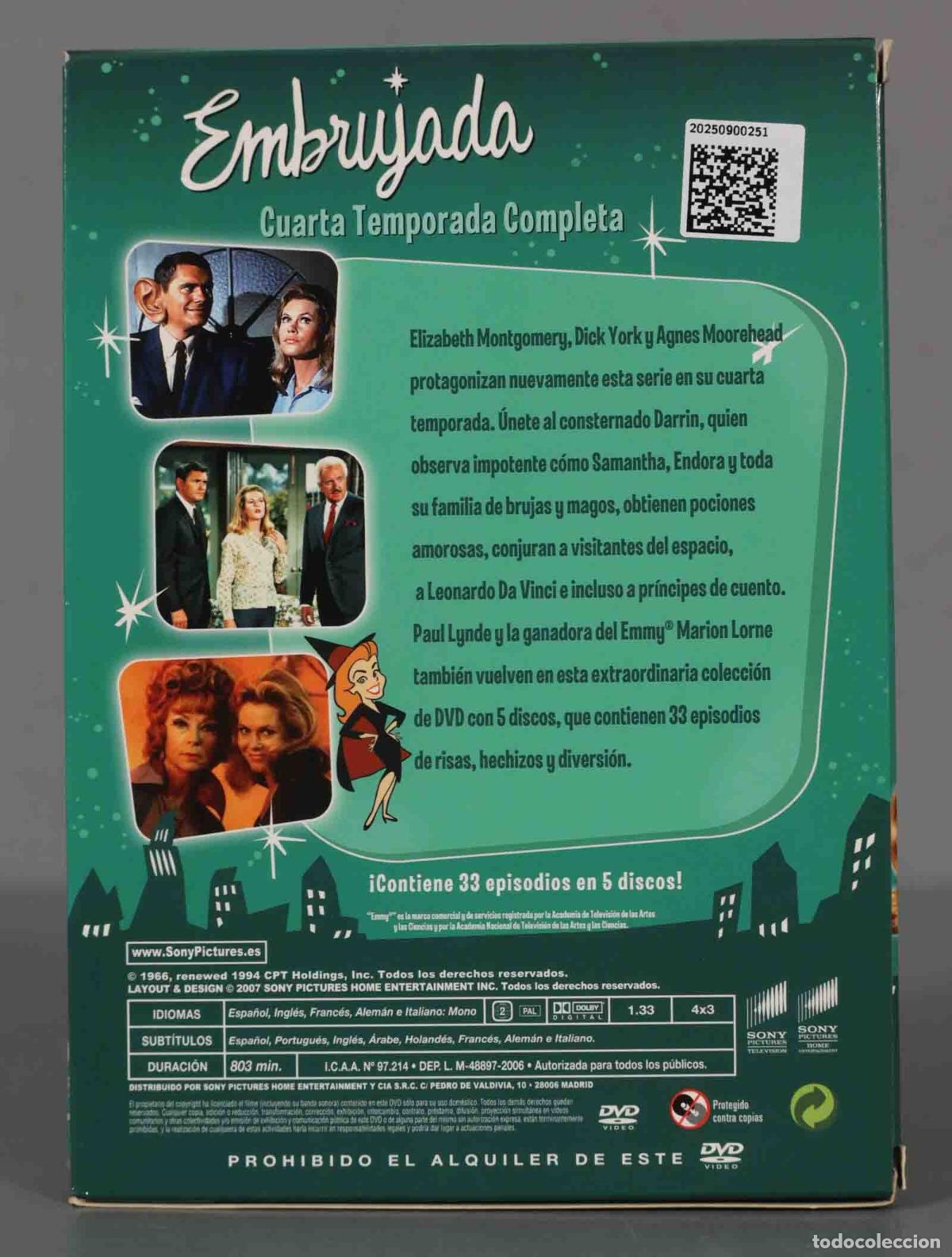 Series de TV: DVD. EMBRUJADA: CUARTA TEMPORADA COMPLETA - Foto 2