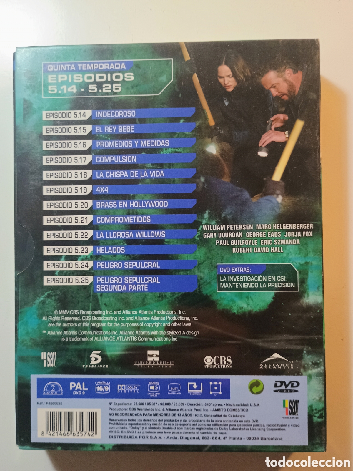 Series de TV: CSI TEMPORADA 5 CAP&Iacute;TULOS 14 al 25 - Foto 2