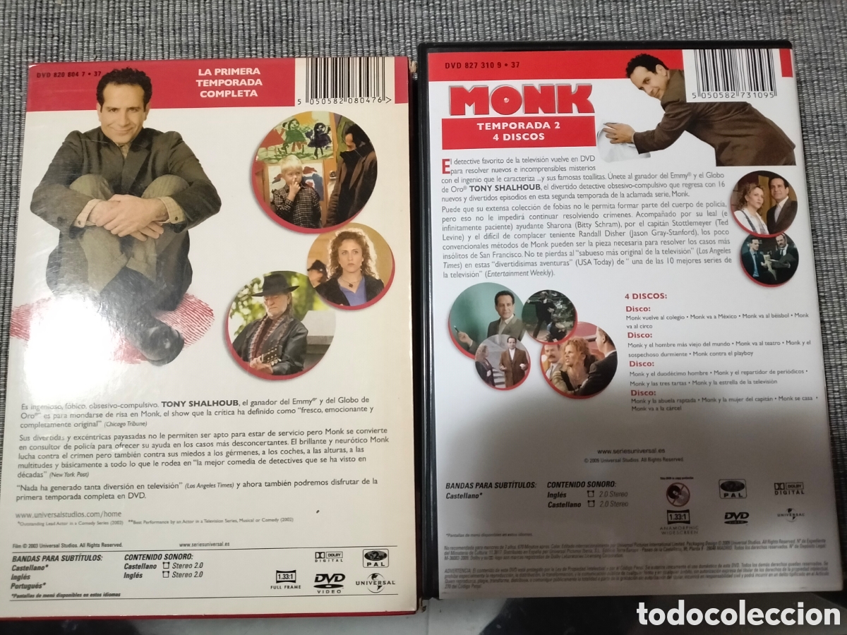 Series de TV: Monk - 2 temporadas - DVD - Foto 2