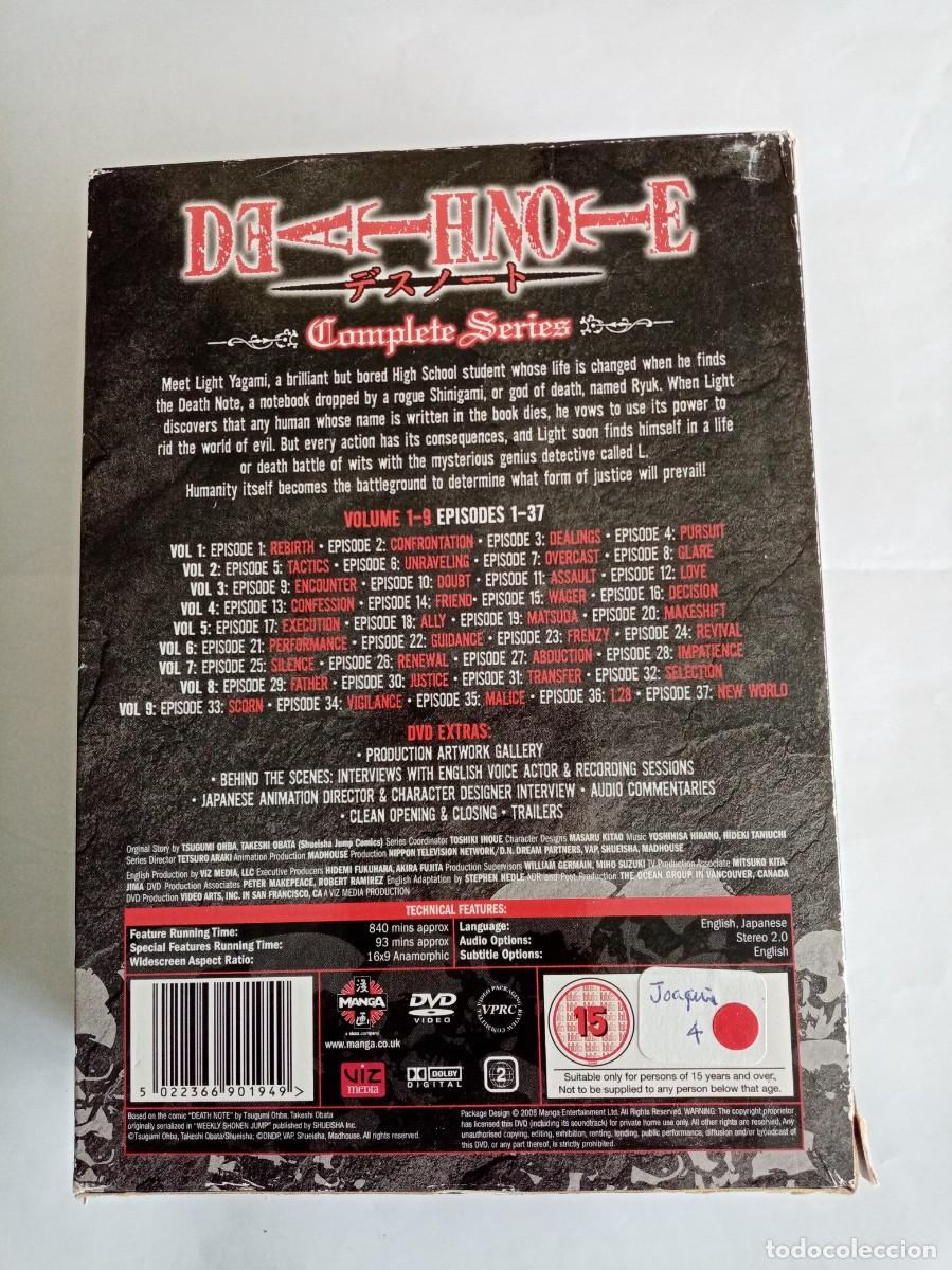 Series de TV: DEATH NOTE ( 9 DVD ) COMPLETE SERIES . - Foto 2