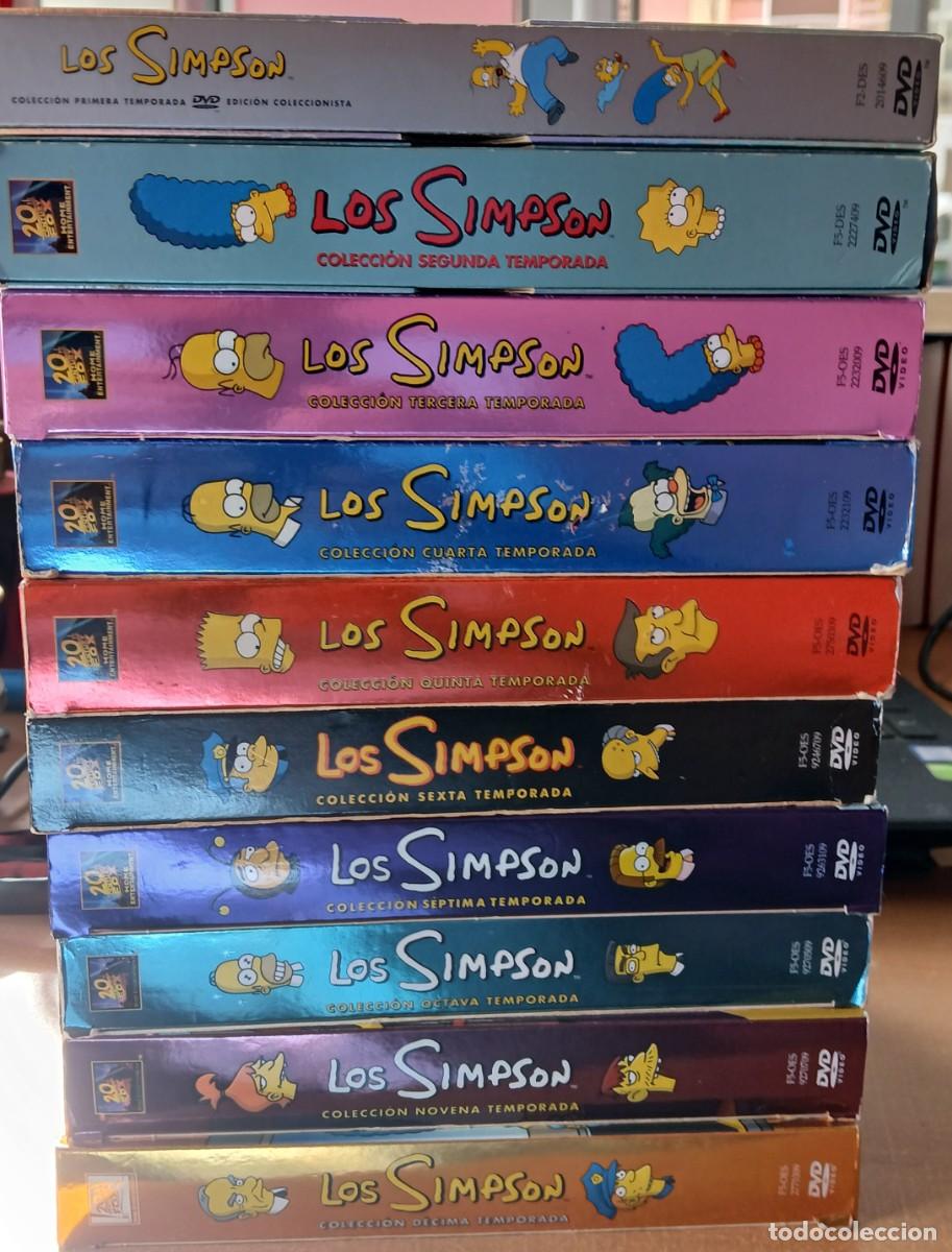 Series de TV: COLECCION COMPLETA LOS SIMPSON DE TEMPORADA 1 AL 10. BUEN ESTADO