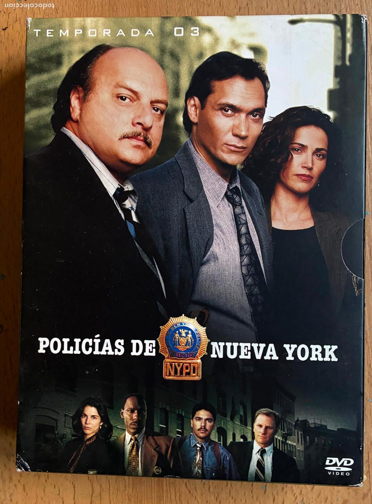 Series de TV: POLICIAS EN NUEVA YORK NYPD, TERCERA TEMPORADA COMPLETA, 6 DVDs