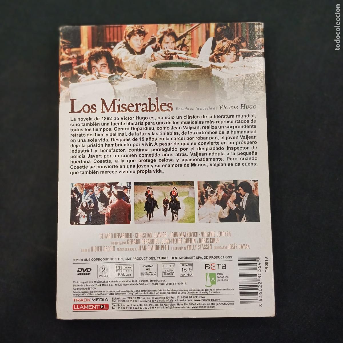 Series de TV: LOS MISERABLES/SERIE COMPLETA/DVD 2 DISCOS. - Foto 3
