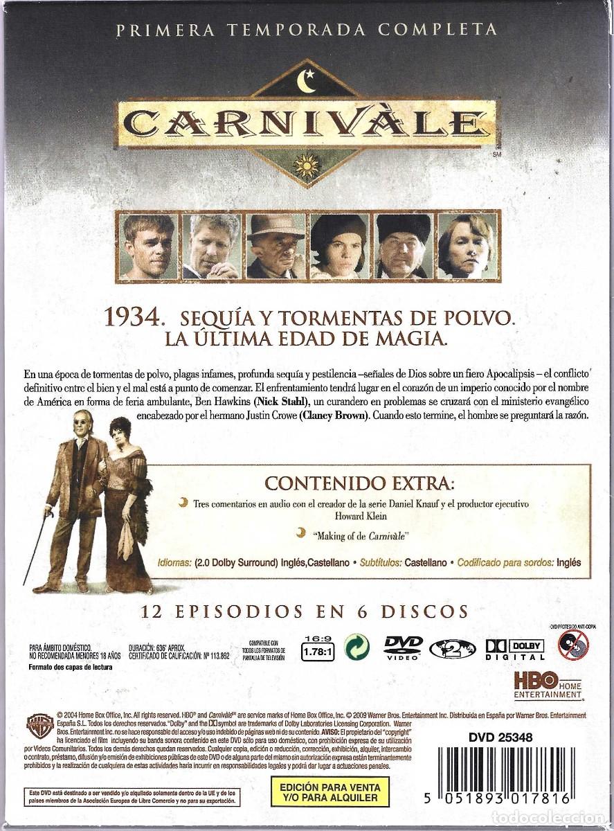 Series de TV: CARNIVALE PRIMERA TEMPORADA COMPLETA - Foto 2