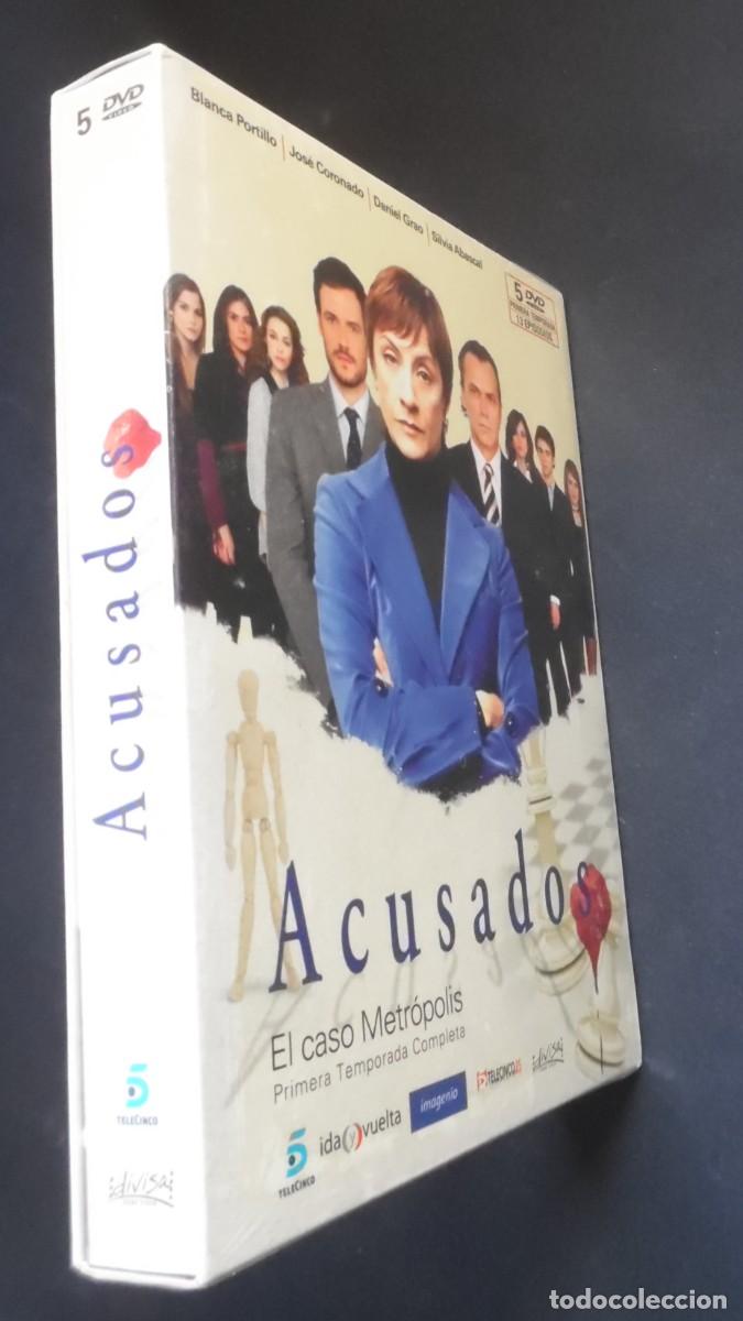 Series de TV: Acusados. Caso Metr&oacute;polis. 13 cap., 5 DVD, 1&ordf; temporada. Jos&eacute; Coronado, Blanca Portillo. Precintado