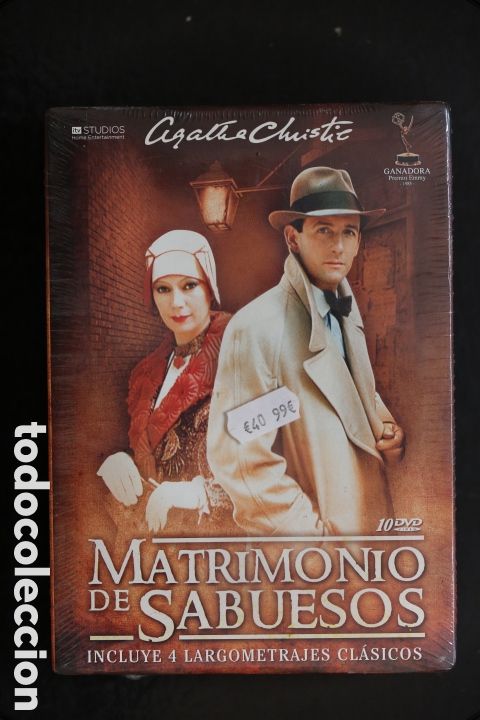 Series de TV: DVD precintado. MATRIMONIO DE SABUESOS. Agatha Christie. Serie TV completa + 4 largometrajes. 10 dvd
