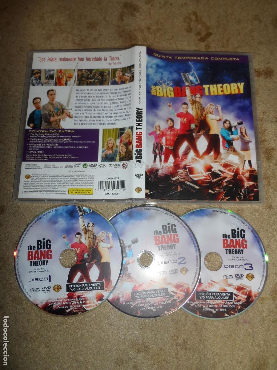 Series de TV: DVD - THE BIG BANG THEORY - QUINTA TEMPORADA COMPLETA (COMEDIA)
