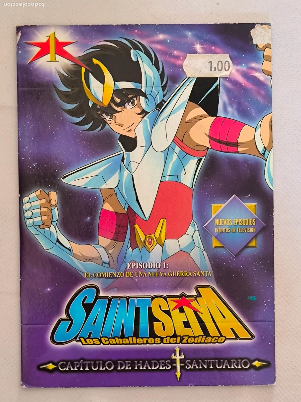 Series de TV: DVD SAINT SEIYA EPISODIO 1 - LOS CABALLEROS DEL ZODIACO - FUNDA FINA CARTON (024C)