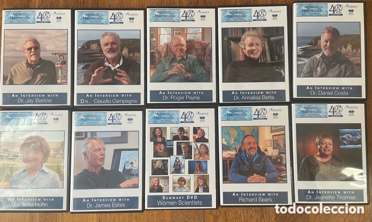 Series de TV: Colecci&oacute;n rara de 10 DVDs Mam&iacute;feros Marinos