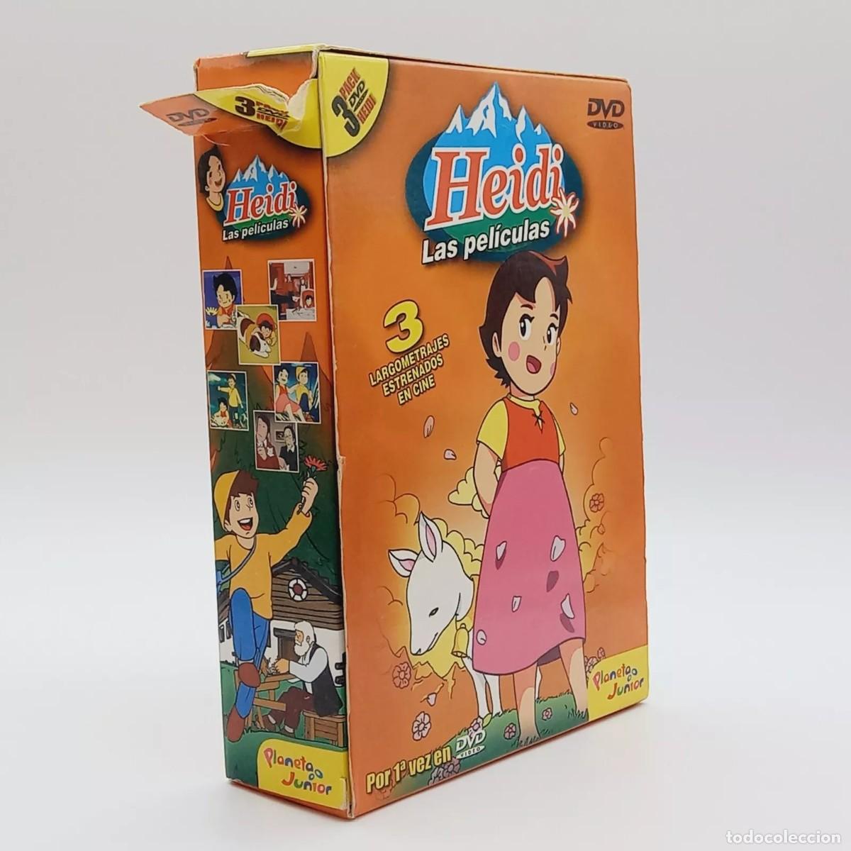Series de TV: Estuche 3 DVD de HEIDI Las Pel&iacute;culas en castellano Espa&ntilde;a Planeta original