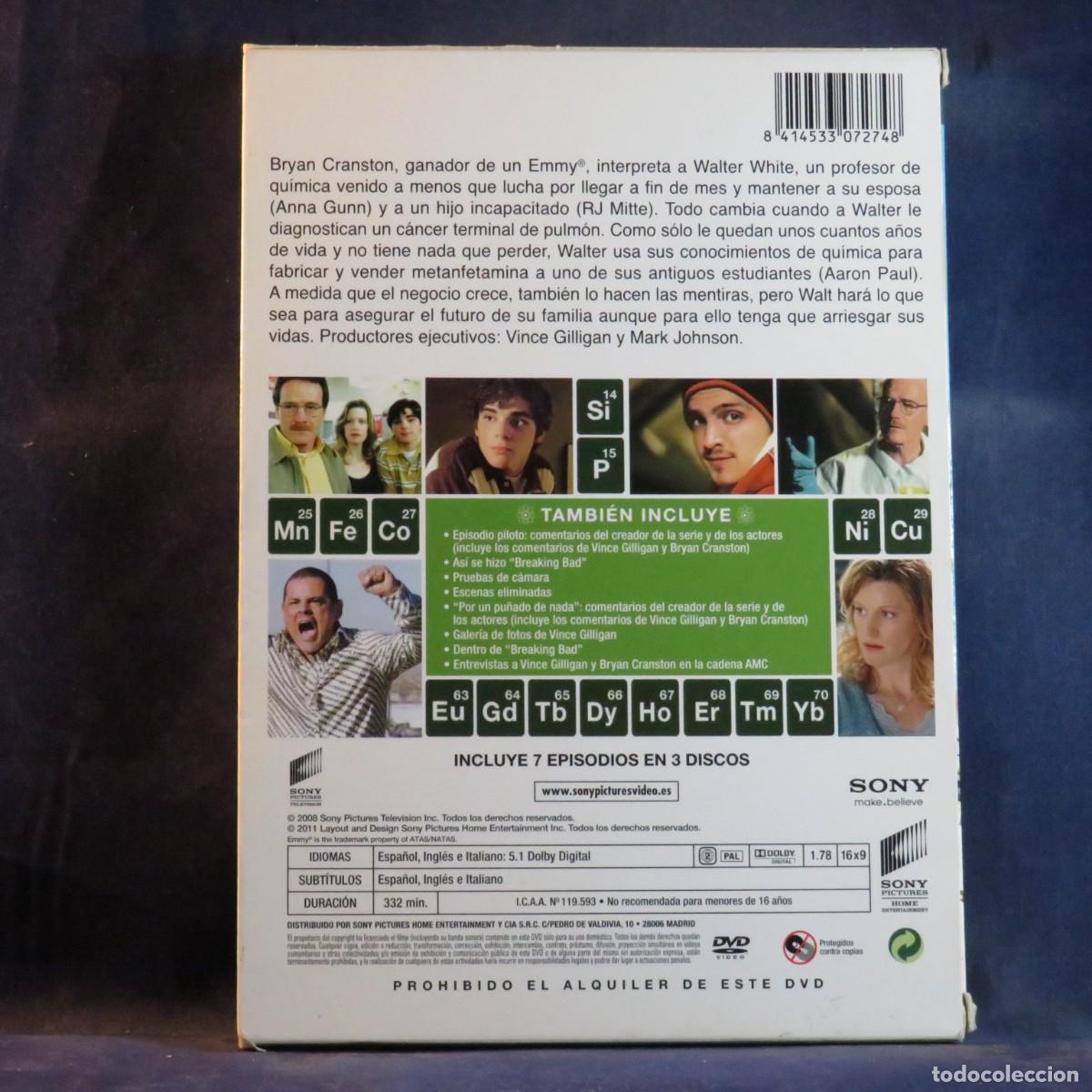 Series de TV: BREAKING BAD - PRIMERA TEMPORADA COMPLETA - DVD - Foto 2