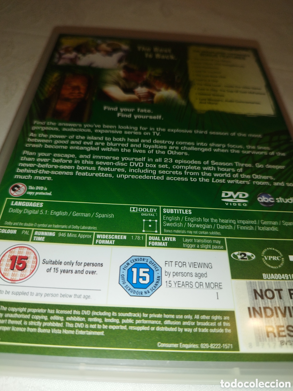 Series de TV: DVD LOST THE COMPLETE THIRD SEASON. ABC STUDIOS - Foto 3