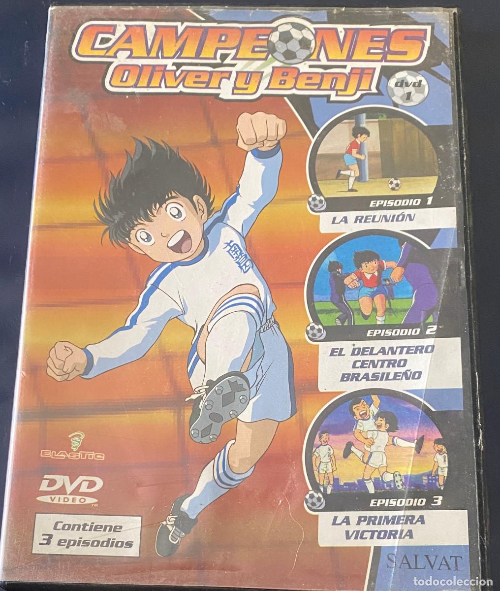 Fernsehserien: 'Campeones - Oliver y Benji'. DVD n&ordm; 1 con los 3 primeros cap&iacute;tulos de la serie. Salvat. Buen estado