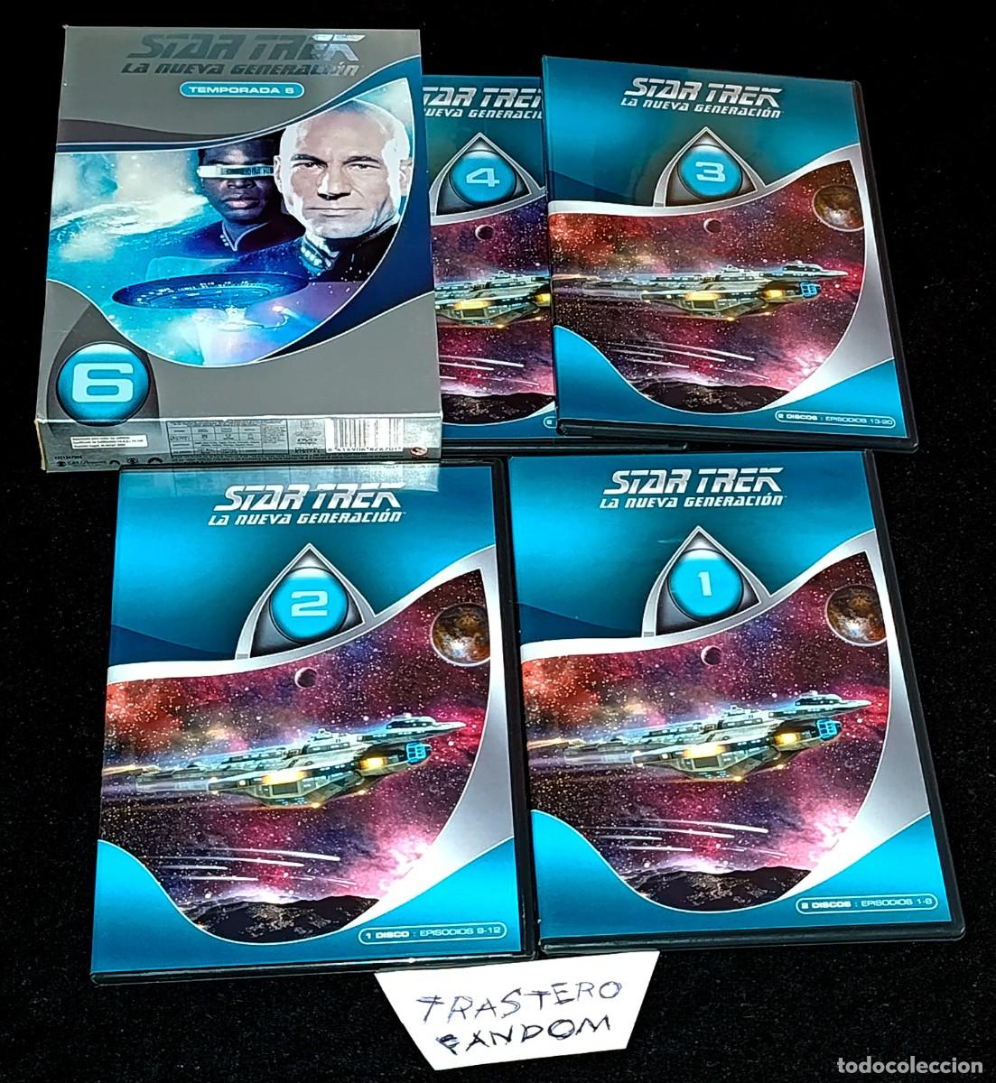 Series de TV: Star Trek La Nueva Generaci&oacute;n T6 TEMPORADA 6 DVD MUY BUEN ESTADO