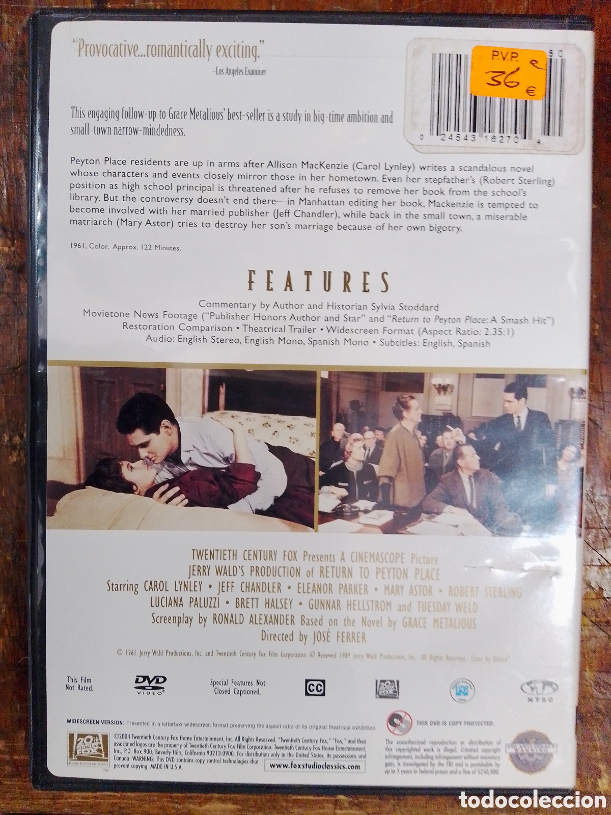 Series de TV: RETURN TO PEYTON PLACE. FERRER, JOSE. STUDIO CLASSICS. 2004 - Foto 2