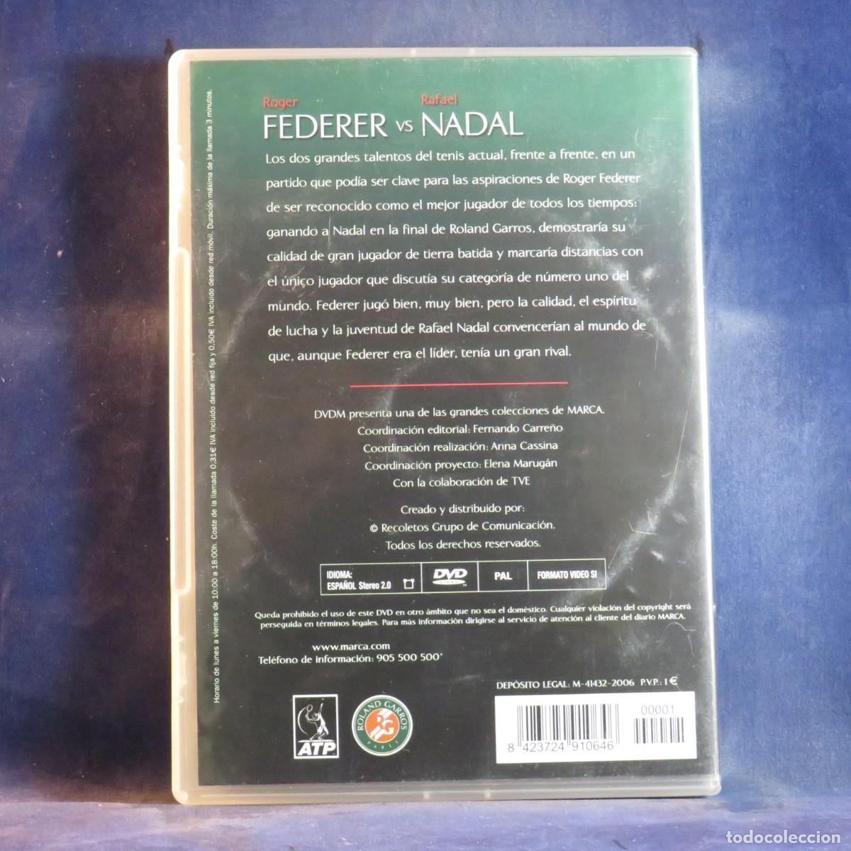 Series de TV: FINALES DE INFARTO: ROGER FEDERER VS RAFAEL NADAL - DVD - Foto 2