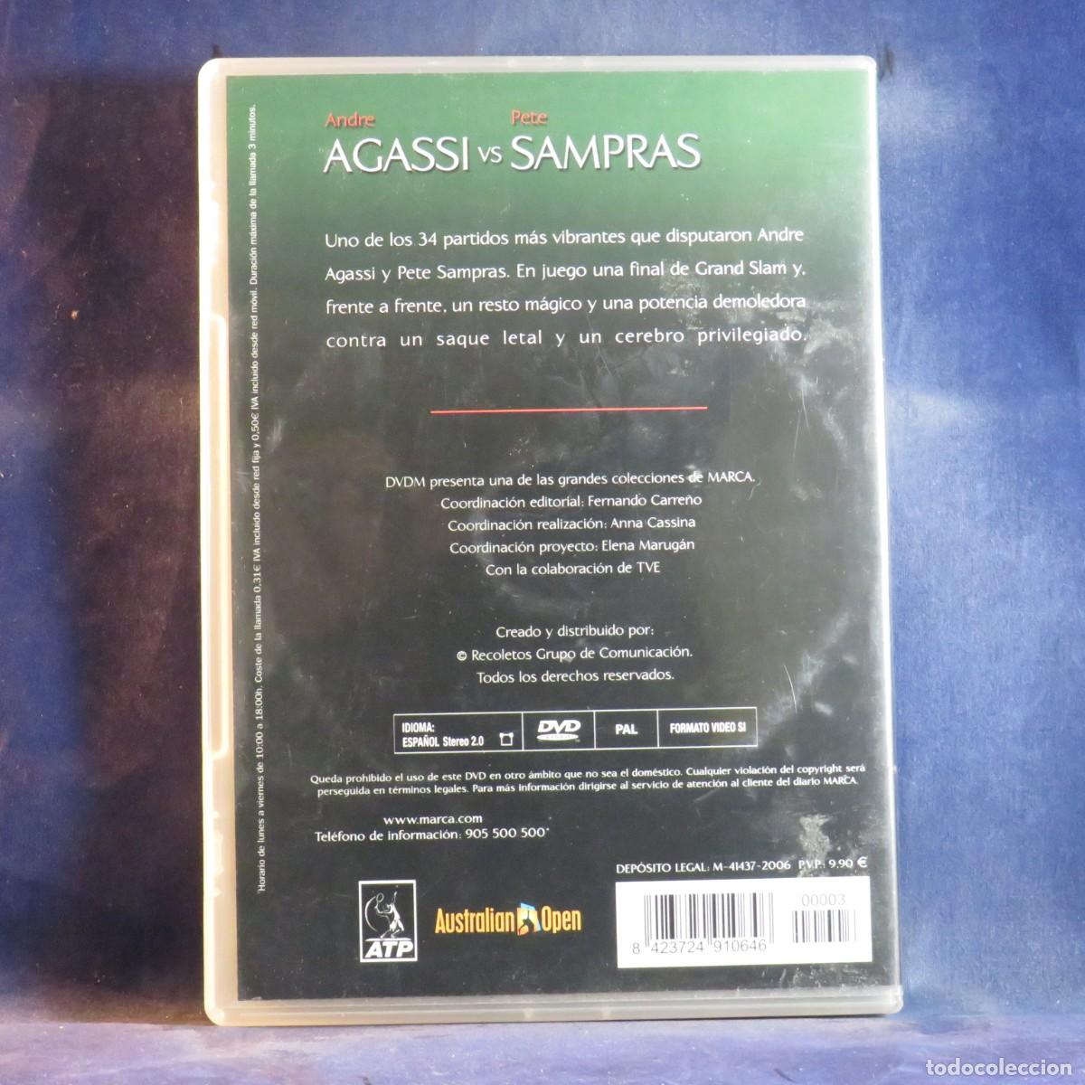 Series de TV: FINALES DE INFARTO: AGASSI VS SAMPRAS - DVD - Foto 2