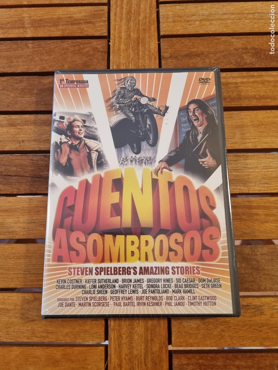 Series de TV: Cuentos asombrosos - 1&ordf; temporada - DVD nuevo - Steven Spielberg's Amazing Stories - 4 DVD