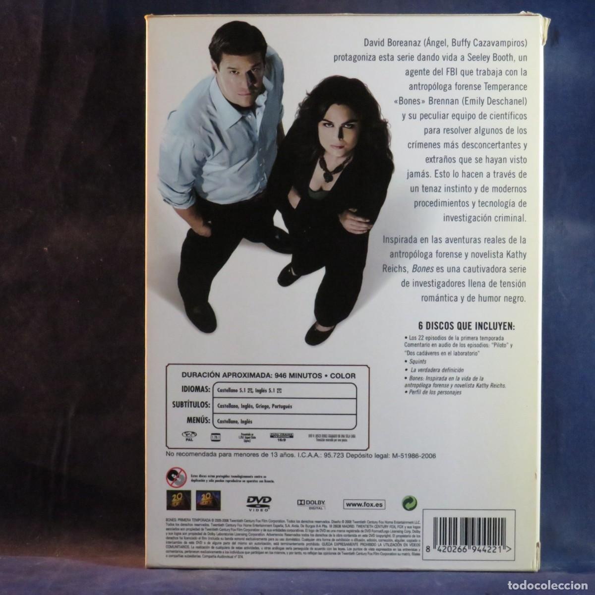 Series de TV: BONES (PRIMERA TEMPORADA COMPLETA) - DVD - Foto 2
