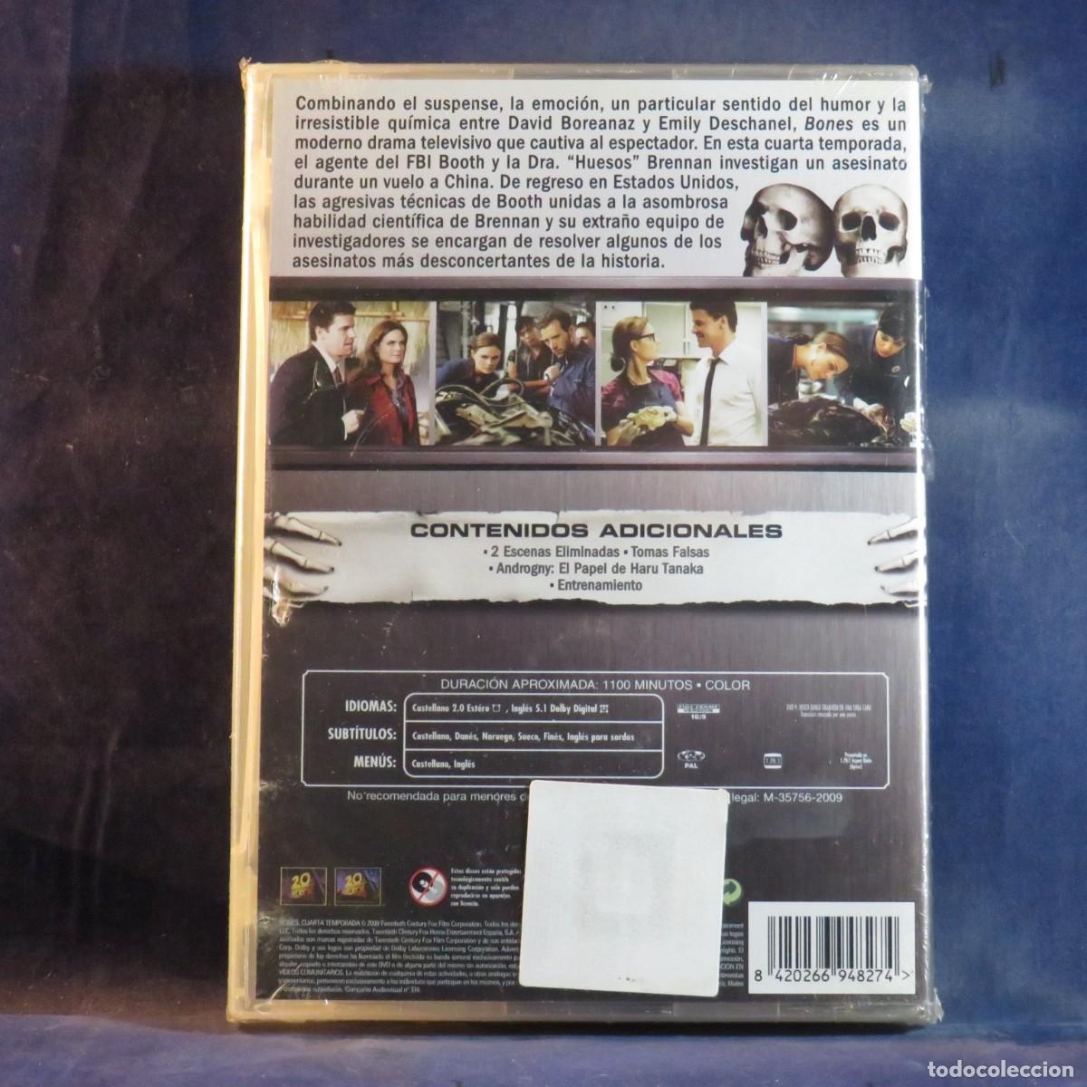 Series de TV: BONES (CUARTA TEMPORADA COMPLETA) - DVD - Foto 2