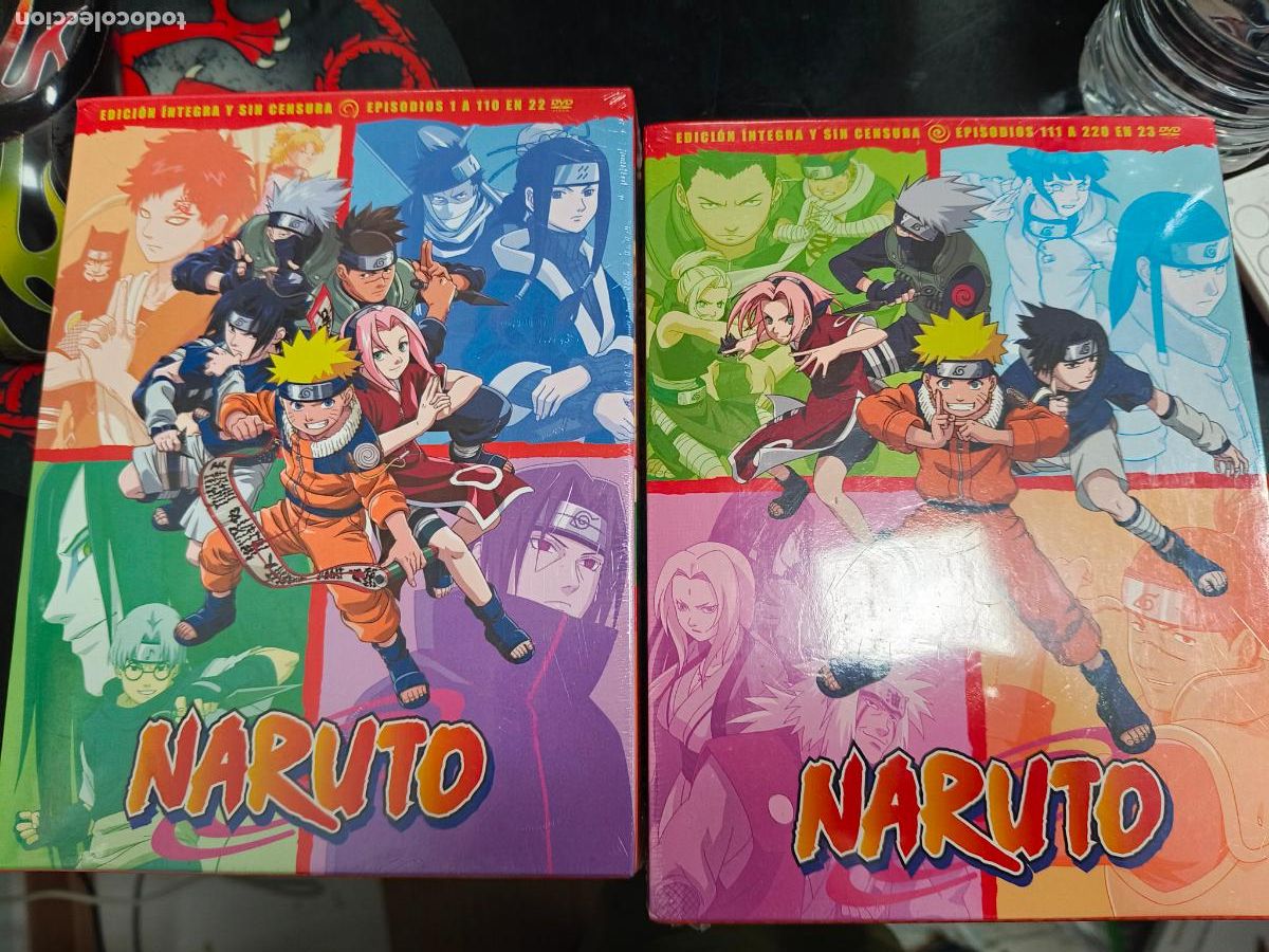 Series de TV: Dvd. Naruto. Serie completa. 220 cap&iacute;tulos en 45 DVDs. Precintado