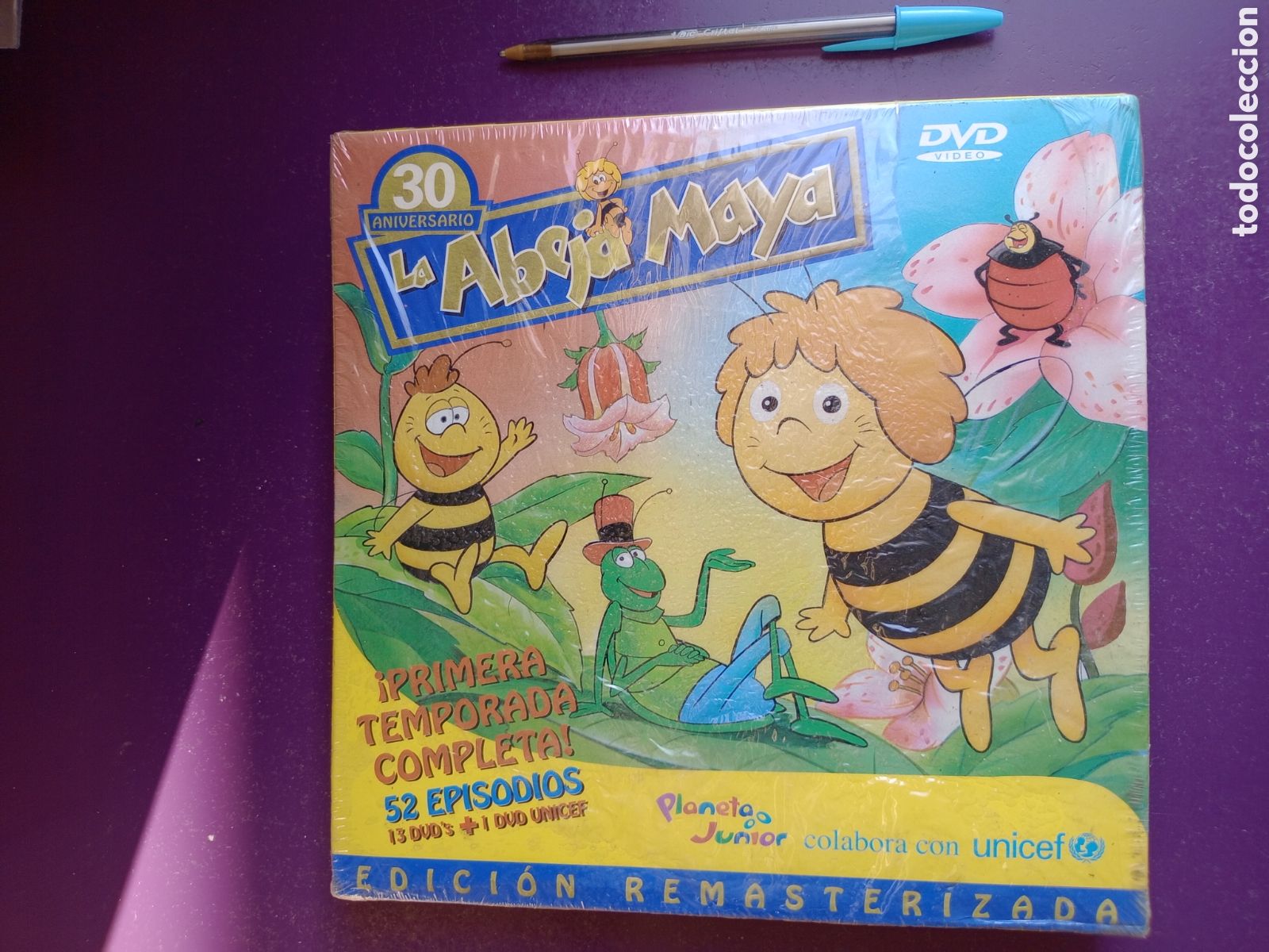 Series de TV: LA ABEJA MAYA - 1&ordf; TEMPORADA COMPLETA REMASTERIZADA - 52 EPISODIOS 14 DVD - 30 ANIVERSARIO - SIN USO