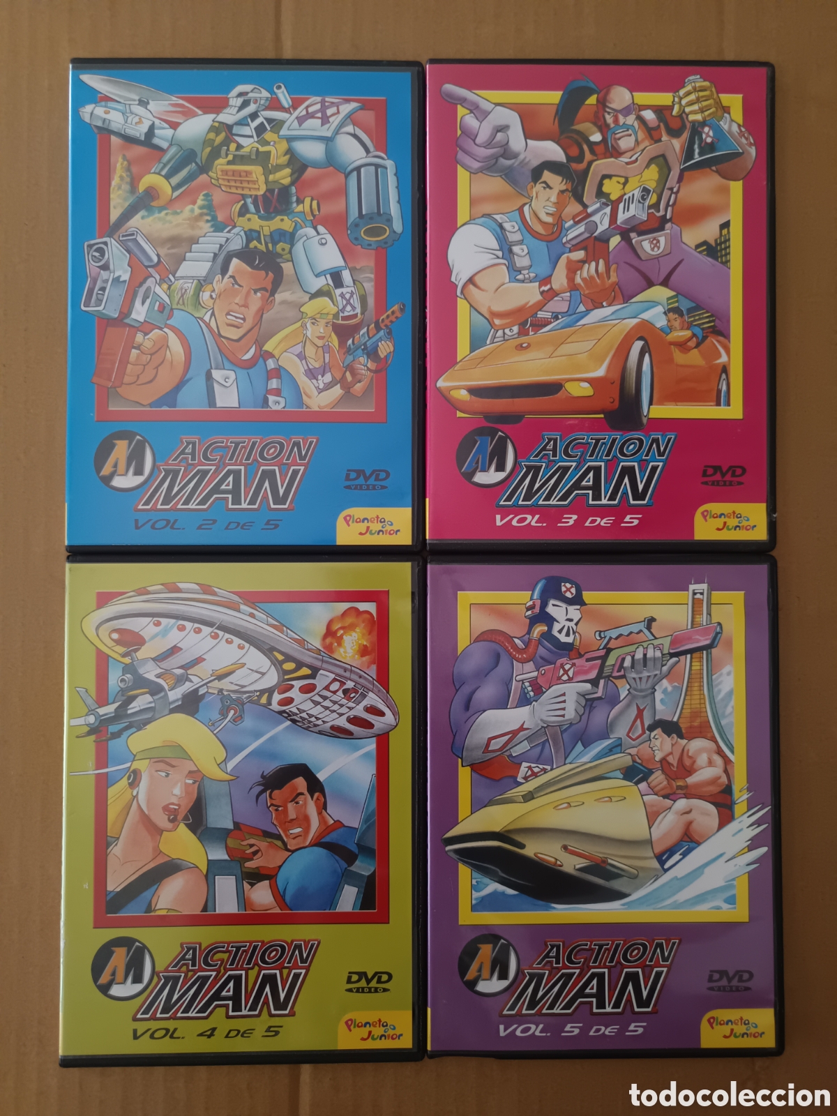 Series de TV: Lote DVD Action Man Vol. 2-3-4-5 (Planeta J&uacute;nior/Dic, 2004). 4-5 episodios cada disco.