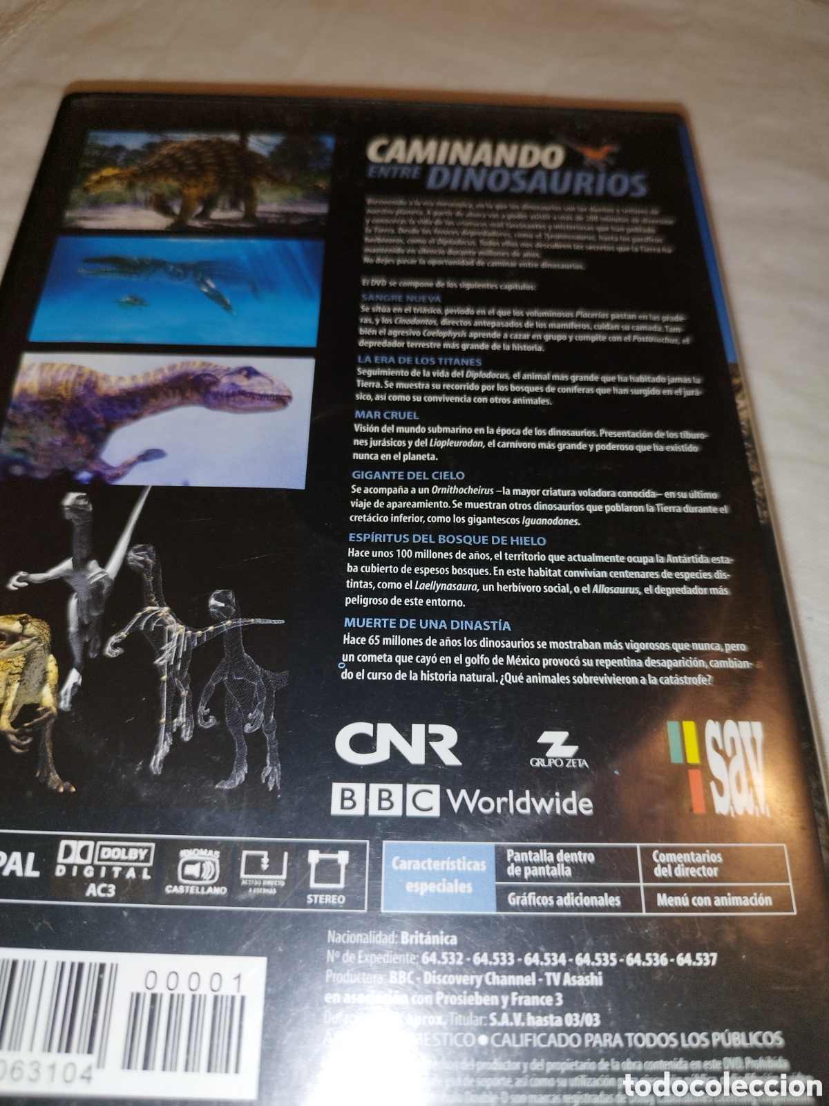Series de TV: DVD. CAMINANDO ENTRE DINOSAURIOS. VERSION INTEGRA SERIE BBC. - Foto 3