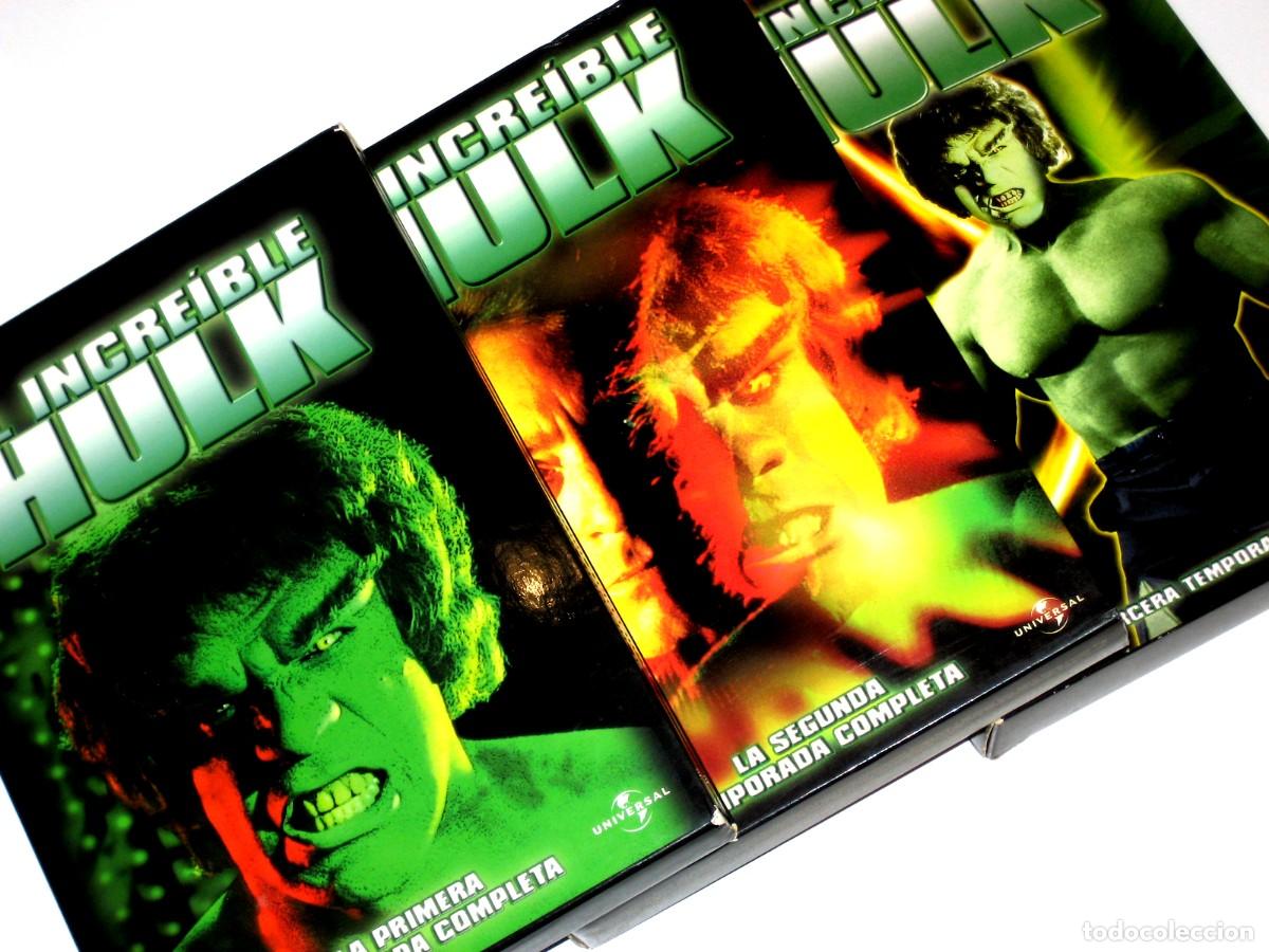 Series de TV: El Increible Hulk Temporadas 1, 2 y 3 (16 Discos) - Bill Bixby Lou Ferrigno Jack Colvin DVD DESCAT.