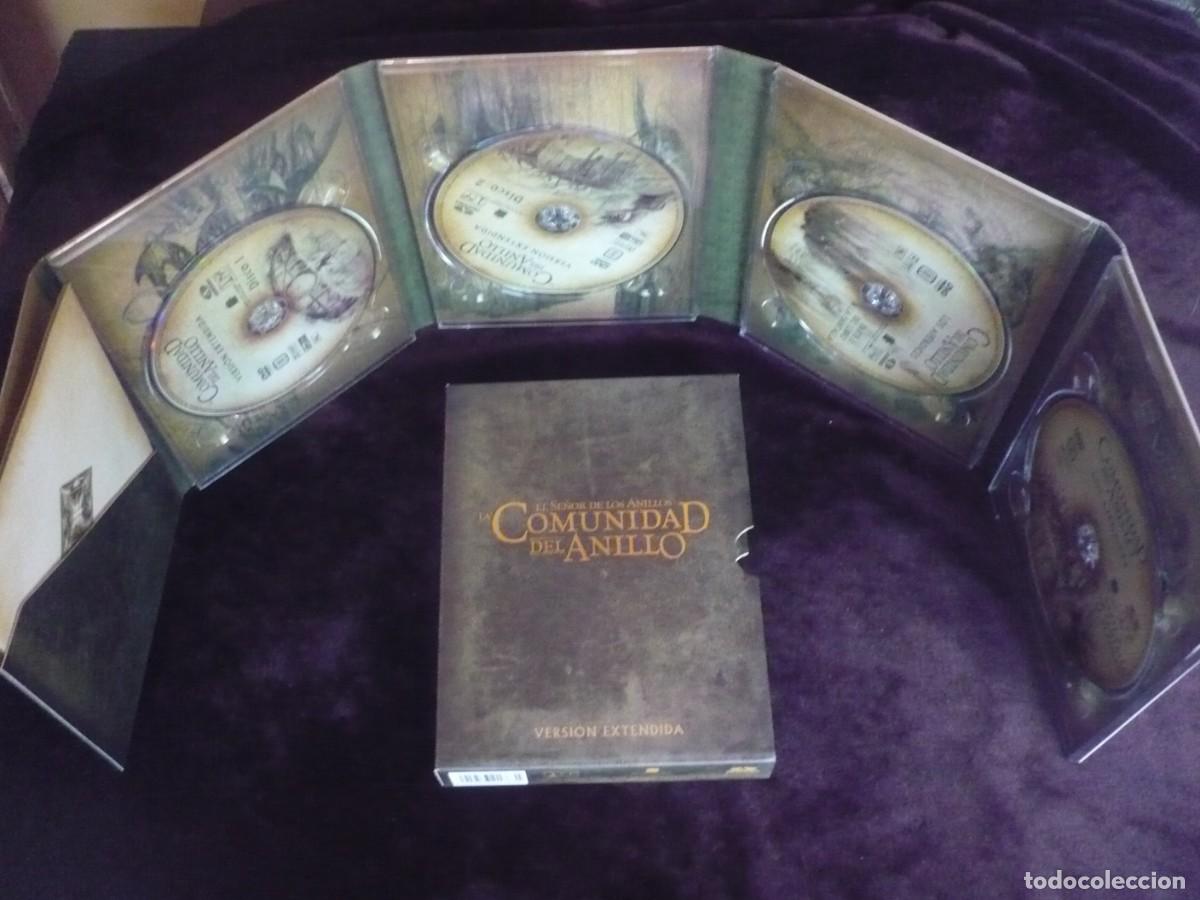 Series de TV: el se&ntilde;or de los anillos la comunidad del anillo - version extendida - 4 dvd como nuevos con librito