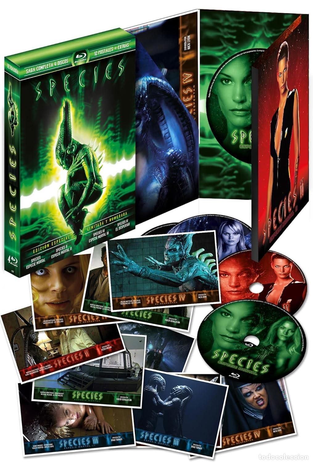 S&eacute;ries TV: Pack Species - Cuatrilogia (Digipack) (Limitado y Numerado + 12 Postales y Extras) (Blu-Ray) (The Ke