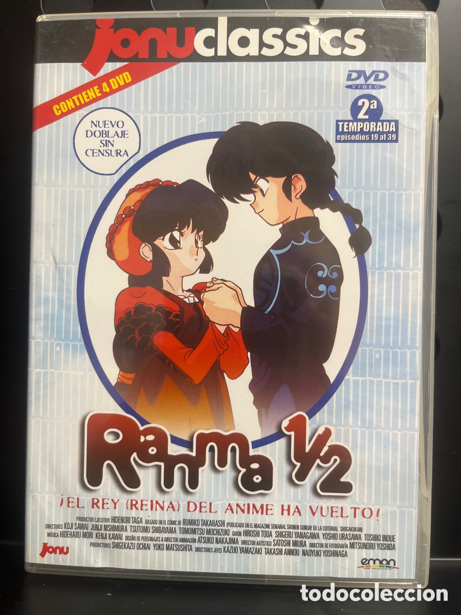 Series de TV: RANMA 1/2 TEMPORADA 2 CONTIENE 4 DVD 450&rsquo; ANIME ( 1989 )