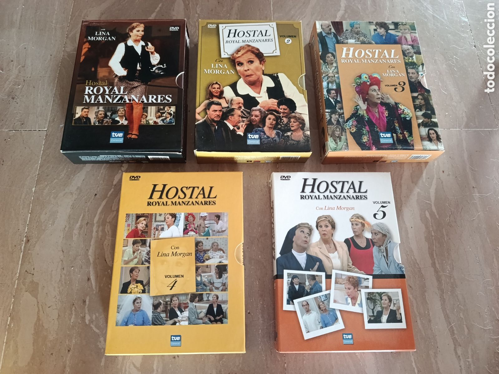 Series de TV: Dvd. Hostal Royal Manzanares. Lina Morgan. Volumen 1 al 5. Serie Completa. Descatalogada.
