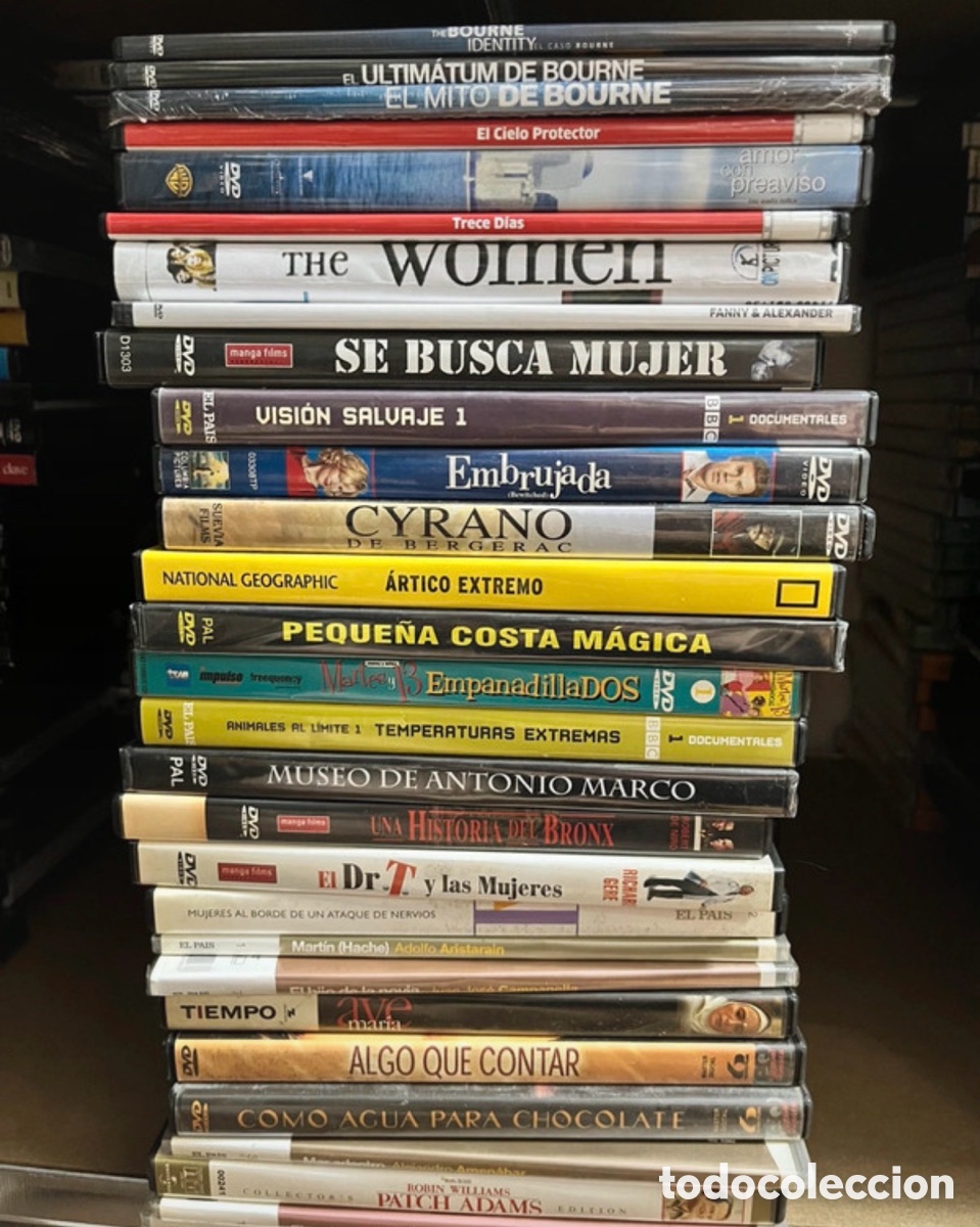 Series de TV: Lote de unos 75 DVD originales. Cine y documental