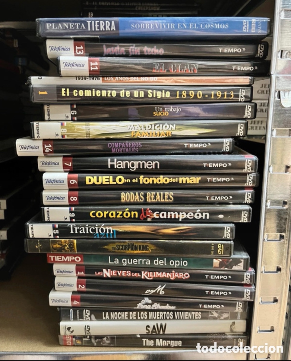 Series de TV: Lote de 75 DVD originales cine y documental el universo Stephen hawking etc